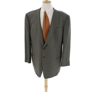 Mani Mens Wool Buttoned Collared Long Sleeve Blazer Jacket Brown Size EUR 46